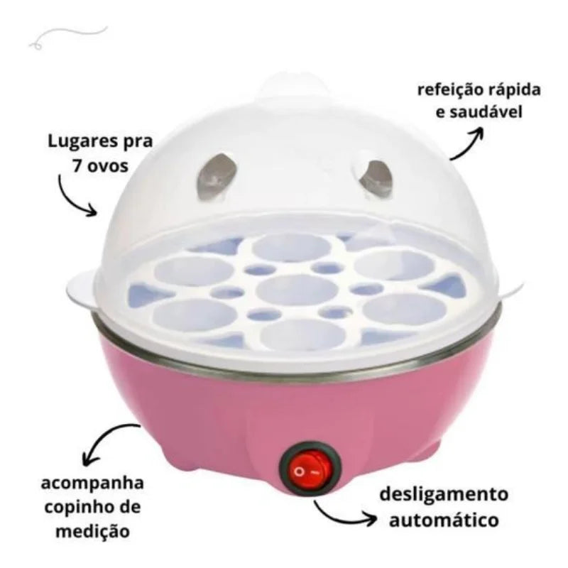 Cozedor Elétrico à Vapor para 7 Ovos Egg Cooker Utensilios Para Cozinha - 110V