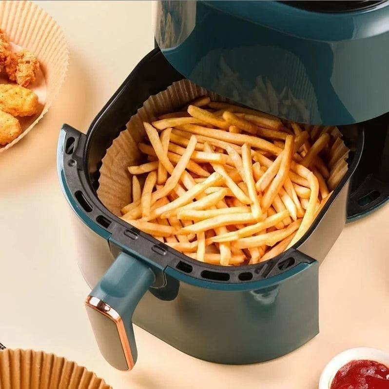 Forma Forro de Air Fryer Descartável Não Gruda Sem Óleo - 100 unidades