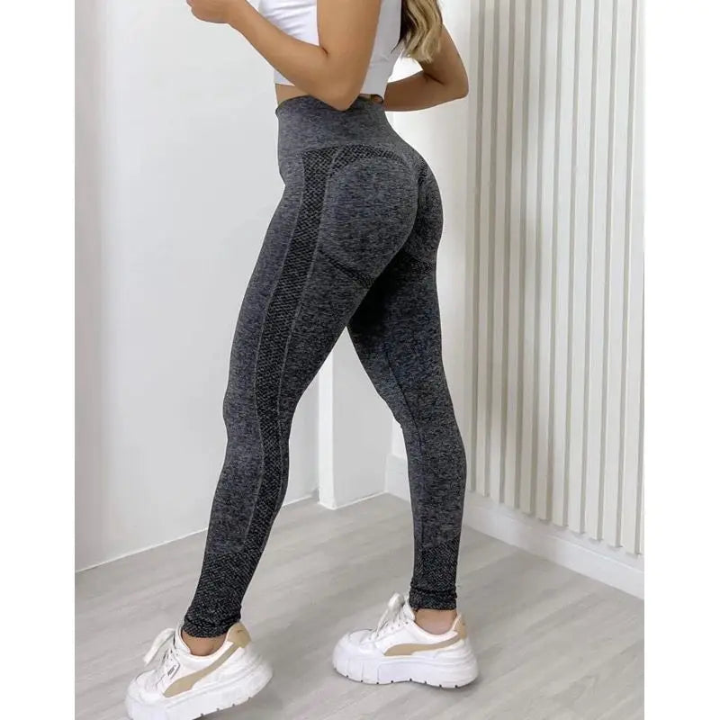 Calça legging de academia levanta bunda macacão fitness cintura alta sem costura