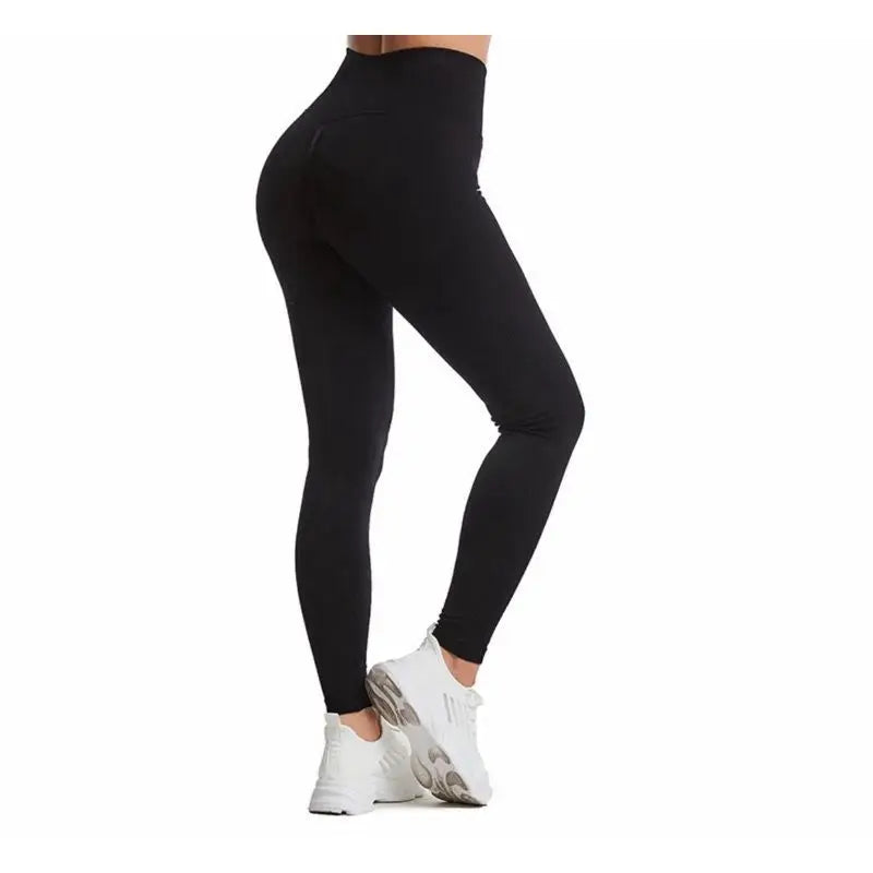 Calça legging de academia levanta bunda macacão fitness cintura alta sem costura