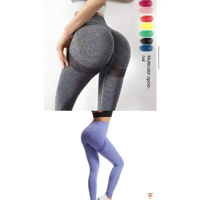 Calça legging de academia levanta bunda macacão fitness cintura alta sem costura